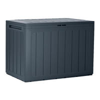 Prosperplast Aufbewahrungsbox BOARDEBOX anthrazit Kunststoff B/H/L: ca. 43,3x55x78 cm BOARDEBOX - anthrazit (78,00/43,30/55,00cm) - Prosperplast