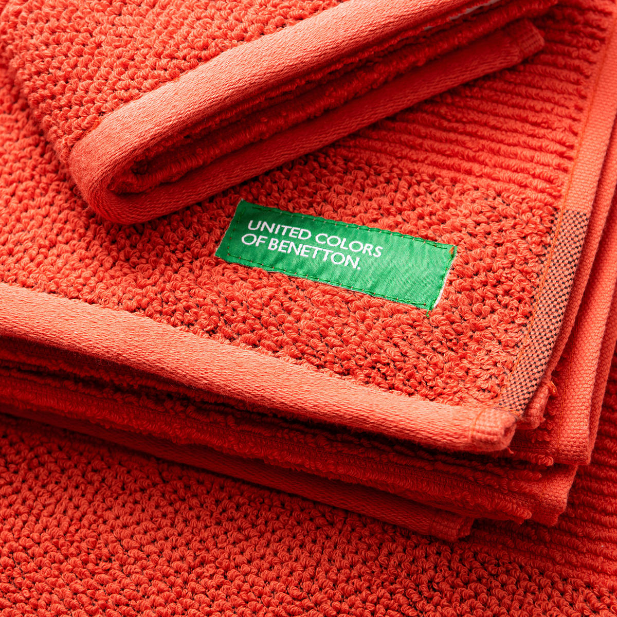 Handtuch Rainbow rot Baumwolle B/L: ca. 90x50 cm Rainbow - rot (90,00/50,00cm) - BENETTON
