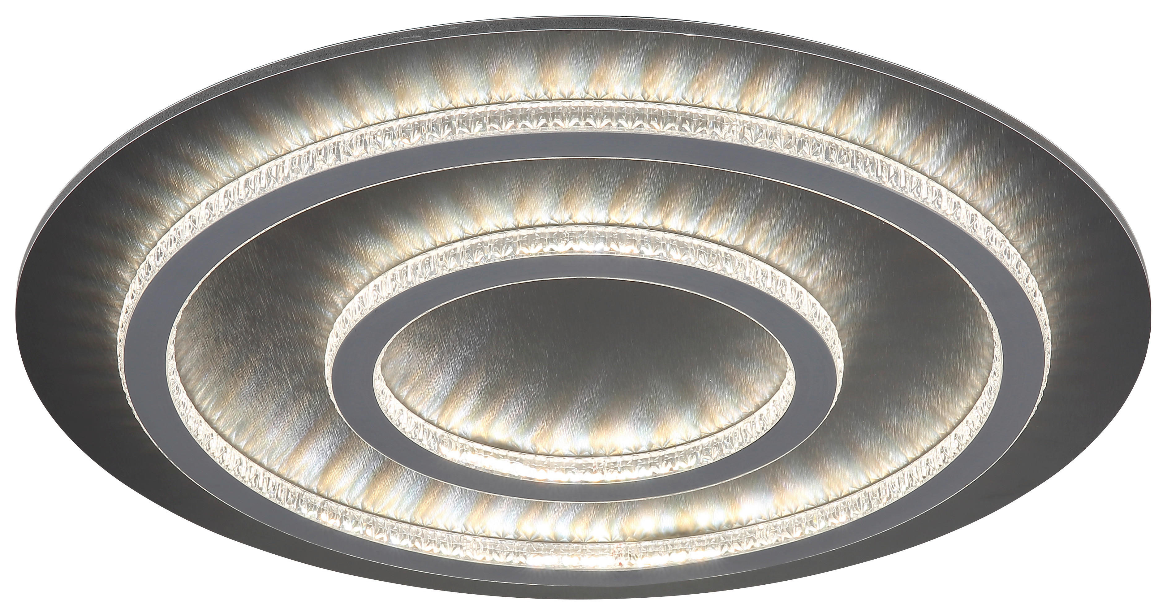 GLOBO LED-Deckenleuchte hellgrau mattschwarz anthrazit Metall Kunststoff H/D: ca. 6x55 cm 1 Brennstellen JAYDEN - hellgrau/mattschwarz (55,00/6,00cm) - GLOBO
