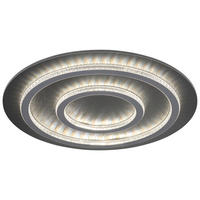 GLOBO LED-Deckenleuchte hellgrau mattschwarz anthrazit Metall Kunststoff H/D: ca. 6x55 cm 1 Brennstellen JAYDEN - hellgrau/mattschwarz (55,00/6,00cm) - GLOBO