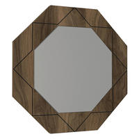 Wandspiegel Pablo walnuss Nachbildung B/H/T: ca. 45x45x2 cm Pablo - walnuss (45,00/45,00/2,00cm) - moebel17