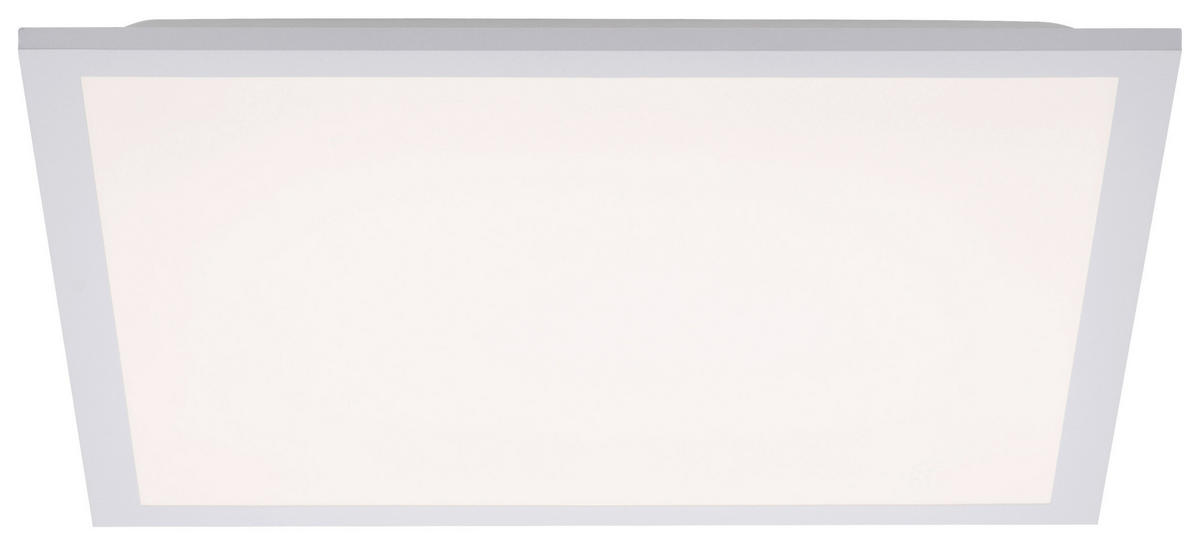 Just Light Deckenleuchte 12201-16 Flat weiß Kunststoff B/H/L: ca. 45x6x45 cm 1 Brennstellen Flat - weiß (45,00/45,00/6,00cm) - Just Light