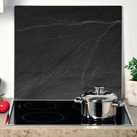 Kesper Herdblende-/Abdeckplatte Schiefer Glas Herdblende-/Abdeckplatte - anthrazit - Kesper