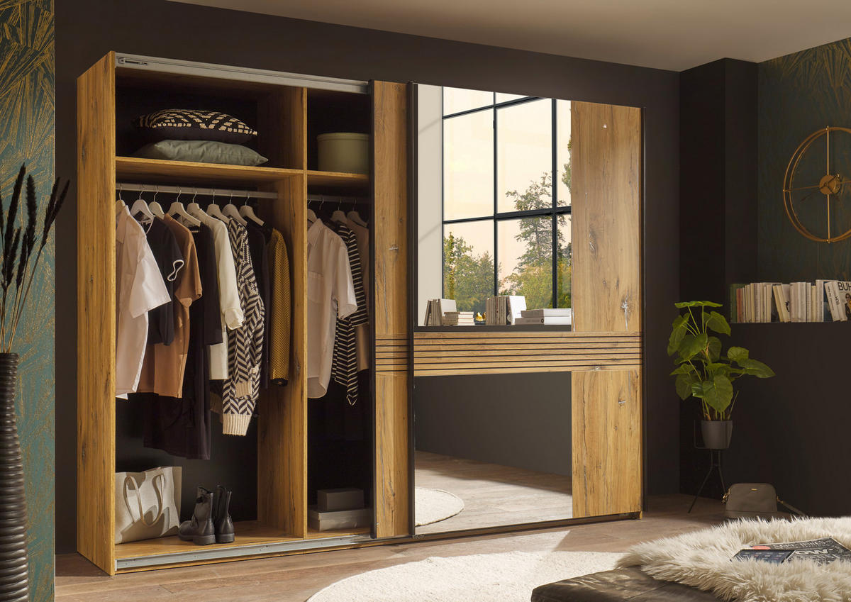 Schwebetürenschrank Trattino Oak B/H/T: ca. 270x210x61 cm Trattino - Oak (270,00/210,00/61,00cm)