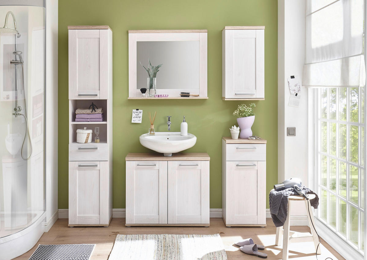 Hängeschrank Romance Sibiu Lärche Nachbildung Eiche San-Remo Nachbildung B/H/T: ca. 38x70x24 cm Romance - Eiche (38,00/70,00/24,00cm)