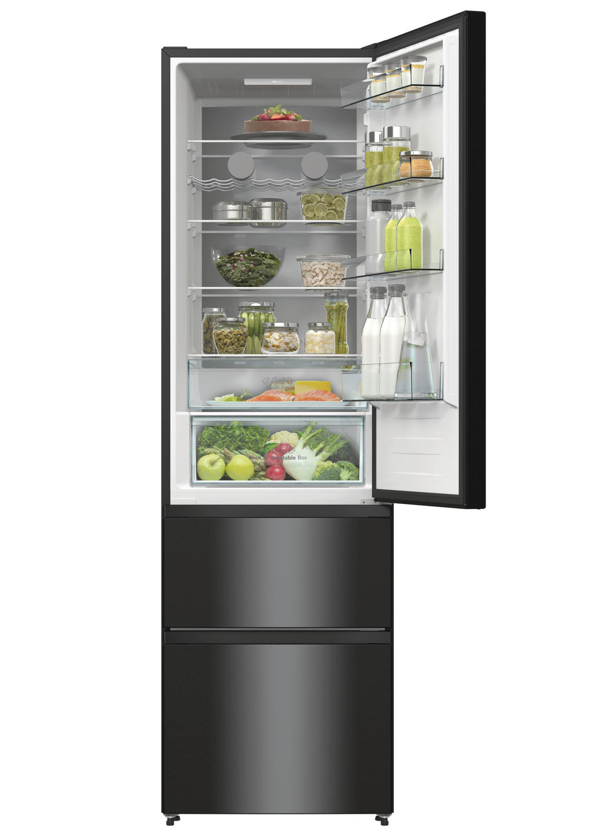 Hisense Kühl-/Gefrierkombination RM469N4AFD1 schwarz Kühl-Gefrierkombi RM469N4AFD1 - schwarz - Hisense