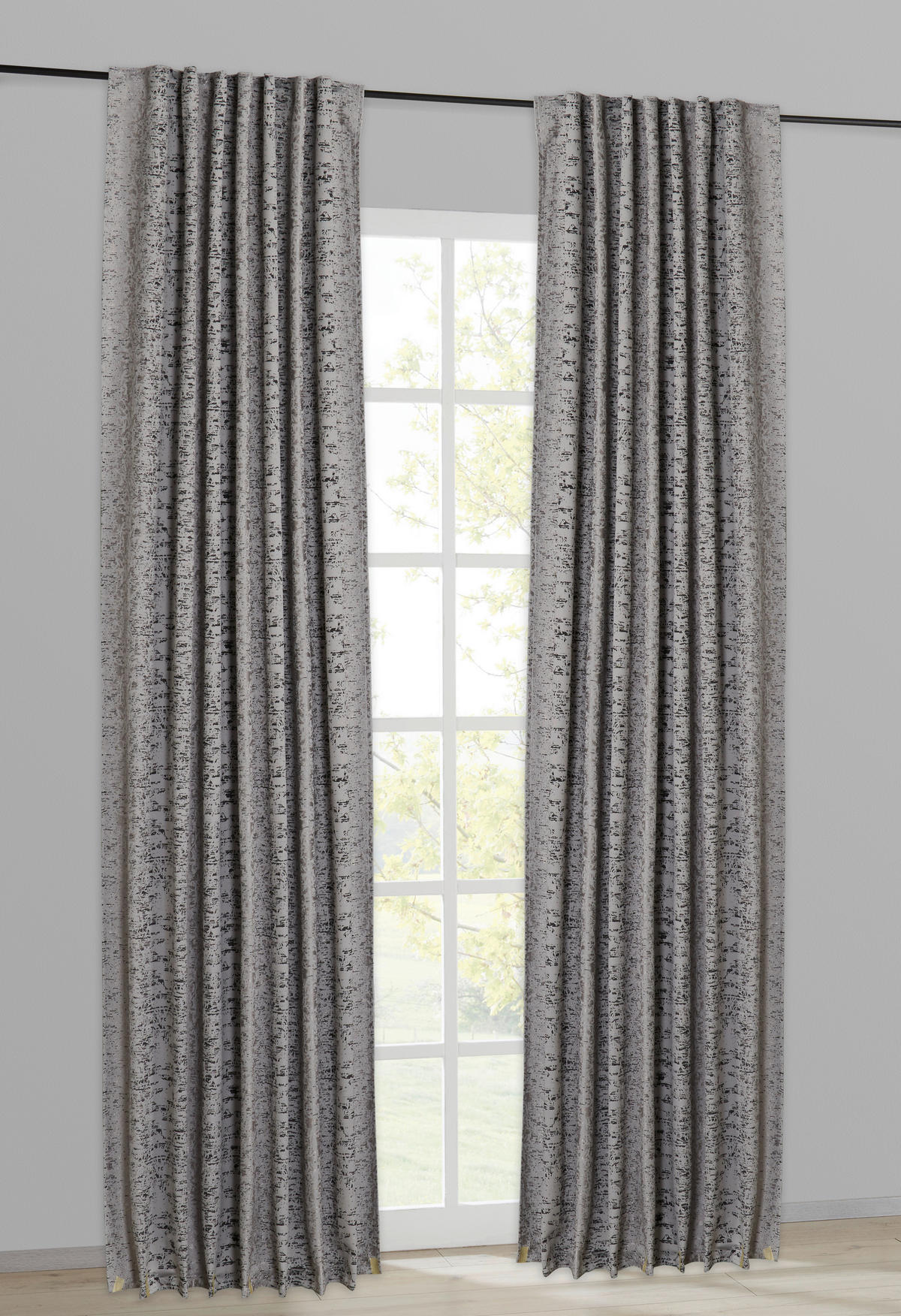 Kombivorhang Gizem silber B/L: ca. 140x245 cm Gizem - silber (140,00/245,00cm)