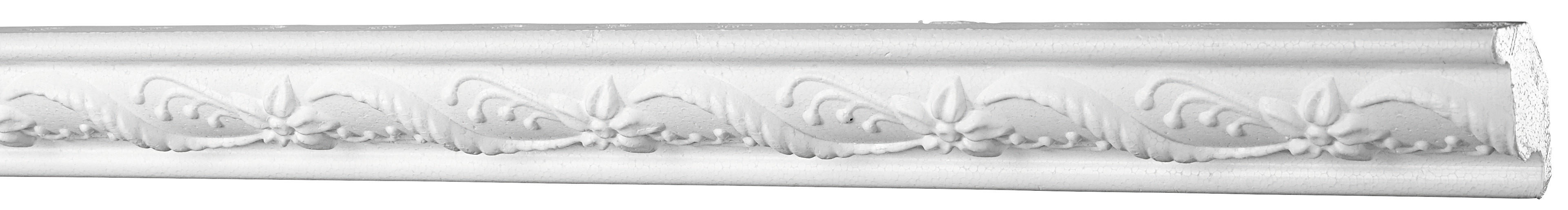 Zierprofil Weiß B/h/l: Ca. 1,5x2,5x200 Cm Zierprofil_g22 - weiß (200,00/1,50/2,50cm)