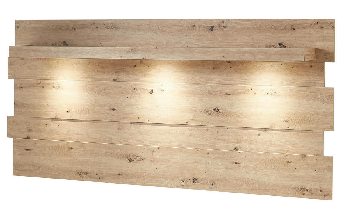 Wandpaneel Loft Two Eiche Artisan Nachbildung B/H/T: ca. 202x93x24 cm Loft Two - Eiche (202,00/93,00/24,00cm)