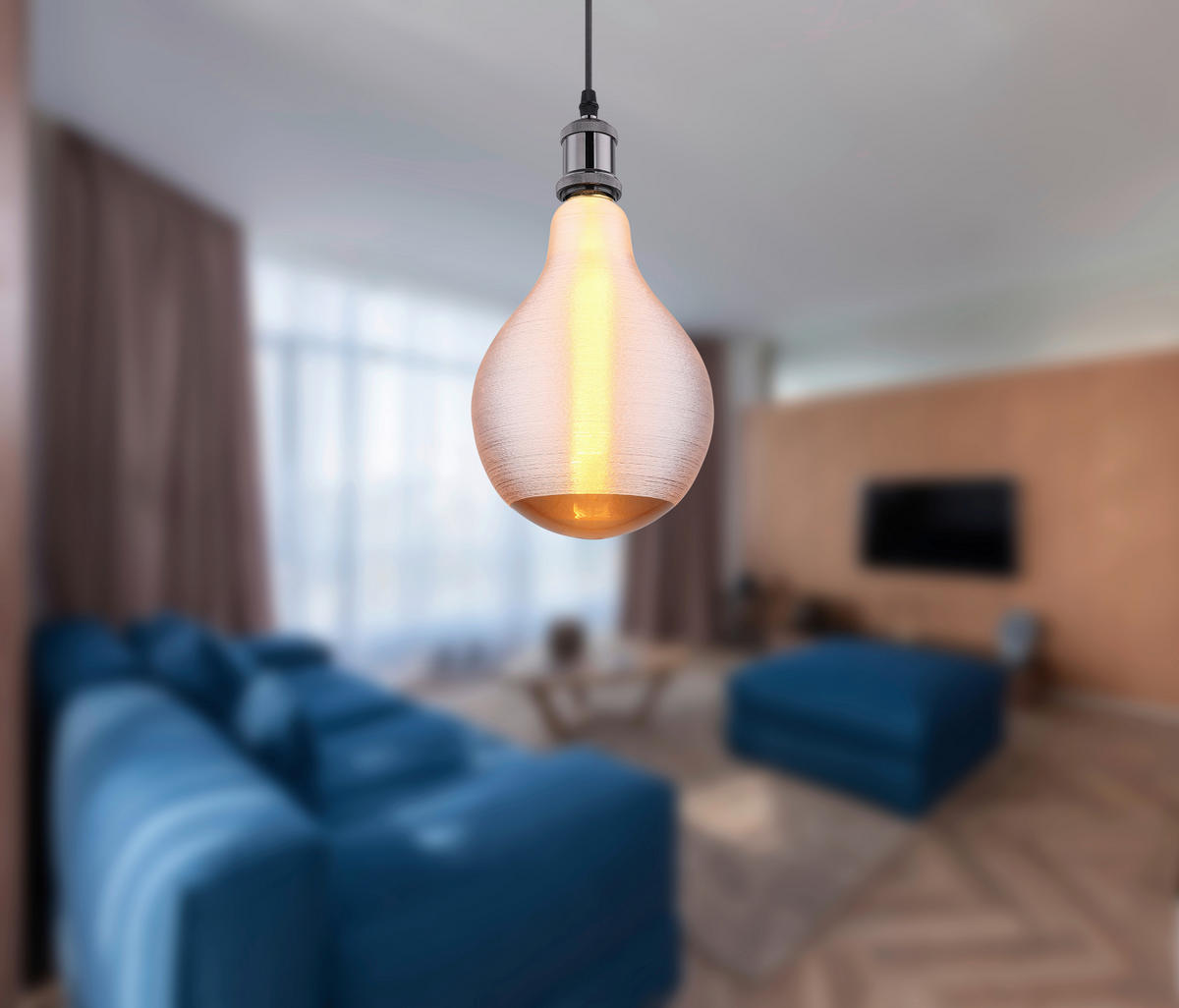 GLOBO LED-Leuchtmittel E27 LED - LEUCHTMITTEL - messing/Rauch (13,00/21,00cm) - GLOBO