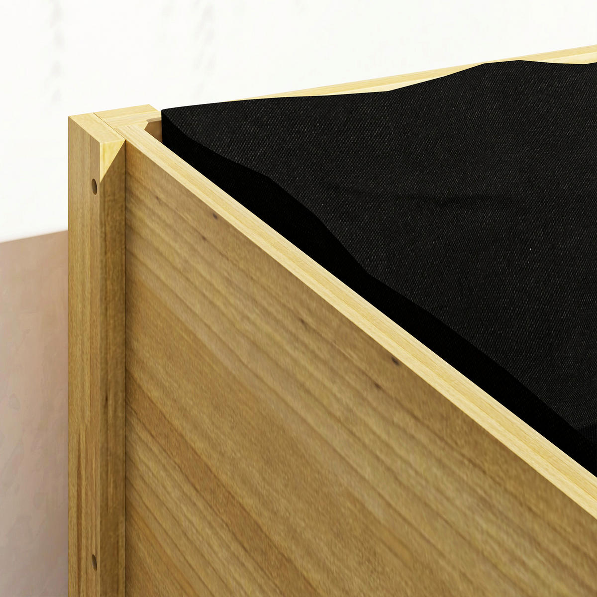 Outsunny Hochbeet natur Holz B/H/L: ca. 50x80x110 cm Hochbeet - natur (110,00/50,00/80,00cm) - Outsunny