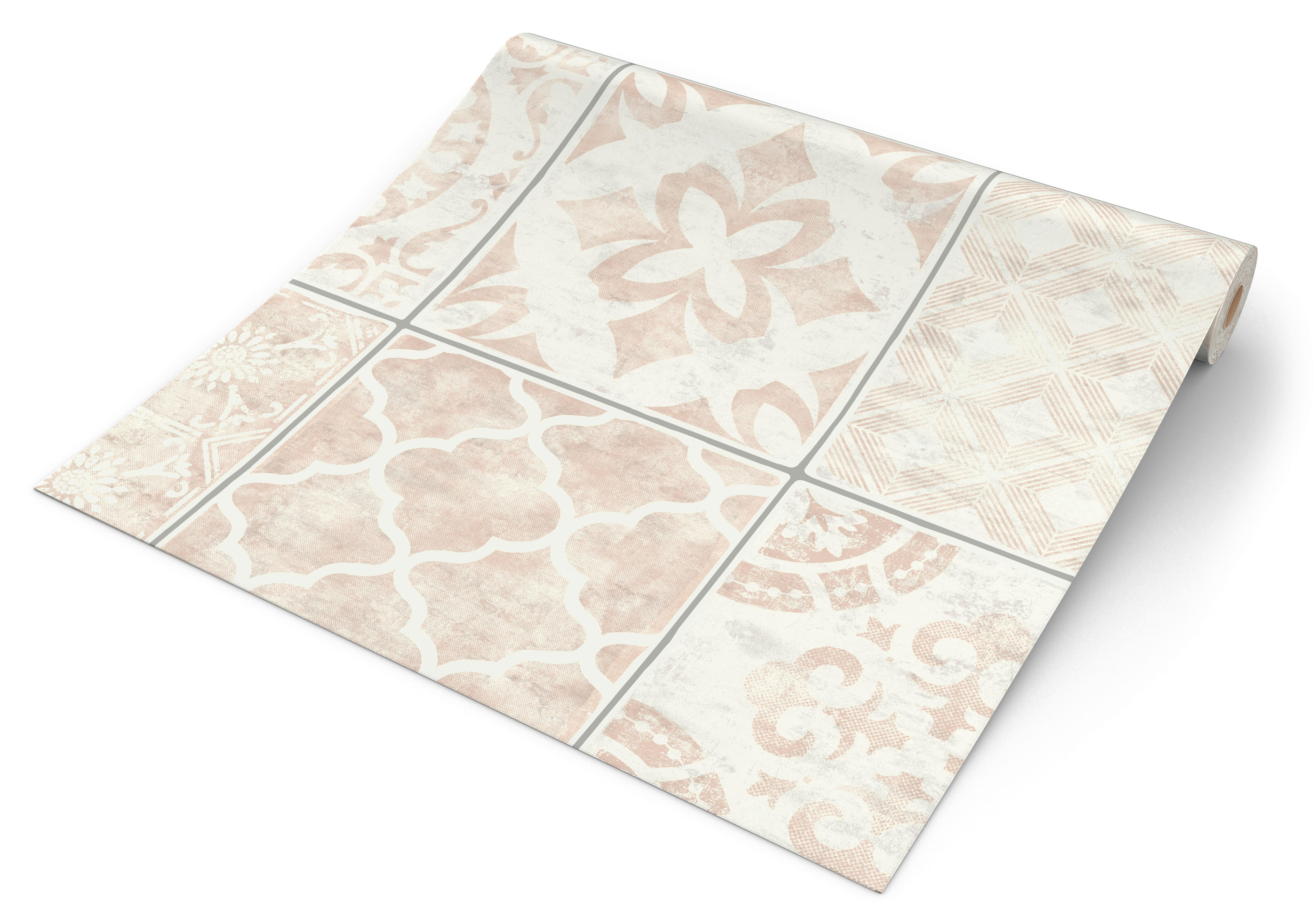 UGEPA Vinyltapete Fliesenoptik taupe B/L: ca. 53x1005 cm glitzernd Vinyltapete_A588_07 - taupe (53,00/1005,00cm) - UGEPA
