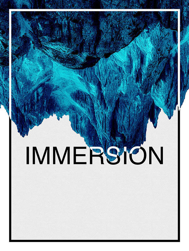 Komar Poster Immersion Blue Landschaft B/L: ca. 30x40 cm günstig online kaufen