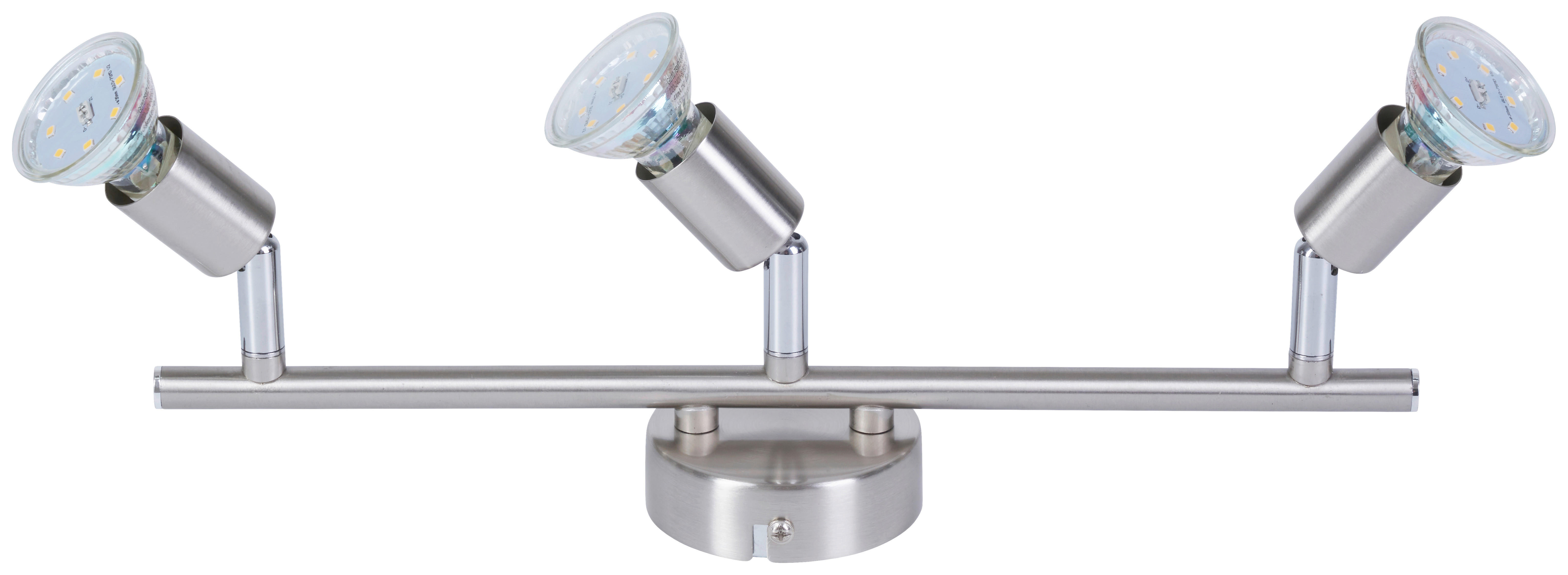 Spotbalken Joris nickel matt Metall L: ca. 36 cm GU10 3 Brennstellen Spotbalken_3flg.Joris - nickel matt (36,00cm)