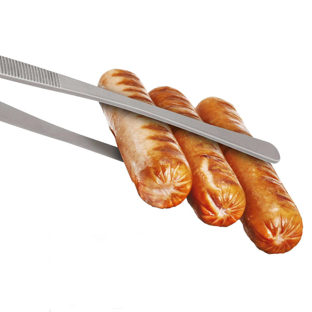 Haushaltshelfer silber Edelstahl B/H/L: ca. 5,5x34,8x4 cm Küchenpinzette - silber (4,00/5,50/34,80cm)