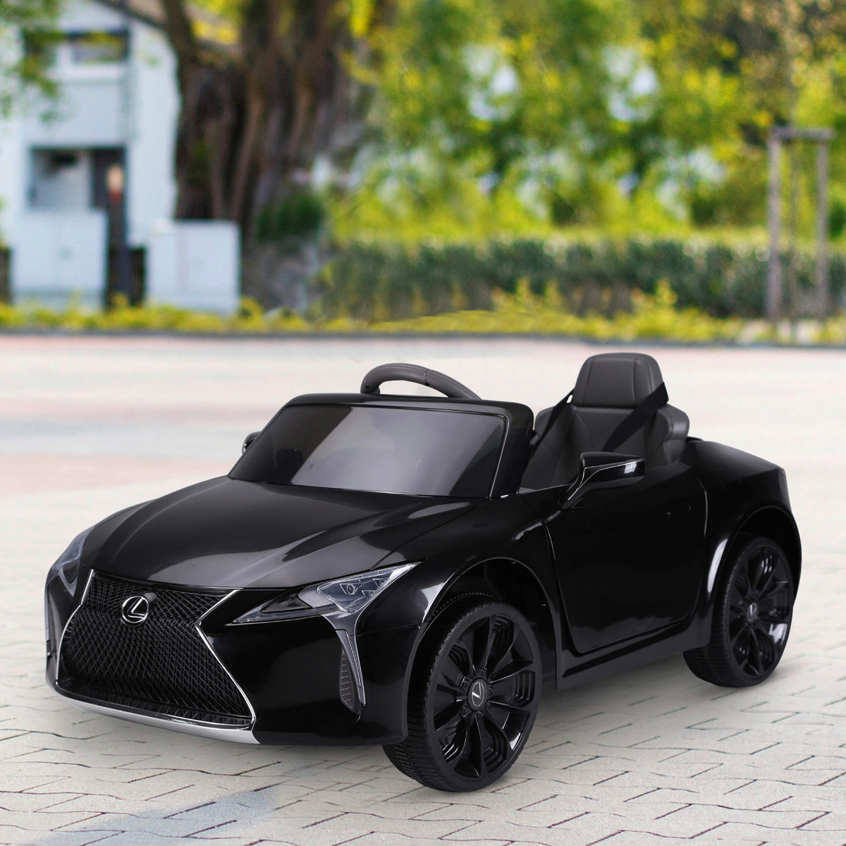 HOMCOM Kinderauto schwarz B/H/L: ca. 63x44x106 cm Kinderauto - schwarz (106,00/63,00/44,00cm) - HOMCOM