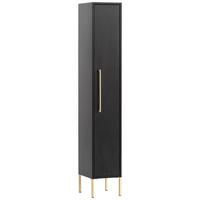 Midischrank Sarah schwarz B/H/T: ca. 25x154,7x30 cm Sarah - schwarz (25,00/154,70/30,00cm) - Möbelpartner