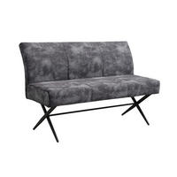 Bank Porto I anthrazit B/H/T: ca. 140x89x64 cm Porto I - schwarz/anthrazit (140,00/89,00/64,00cm)