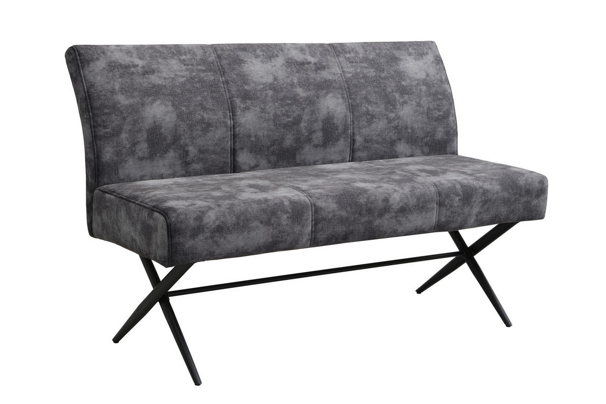 Bank Porto I anthrazit B/H/T: ca. 140x89x64 cm Porto I - schwarz/anthrazit (140,00/89,00/64,00cm)