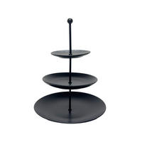 Kevoli  home Etagere mattschwarz Steingut 3 tlg. Etagere_Leon - mattschwarz (28,00/6,00/28,00cm) - Kevoli  home