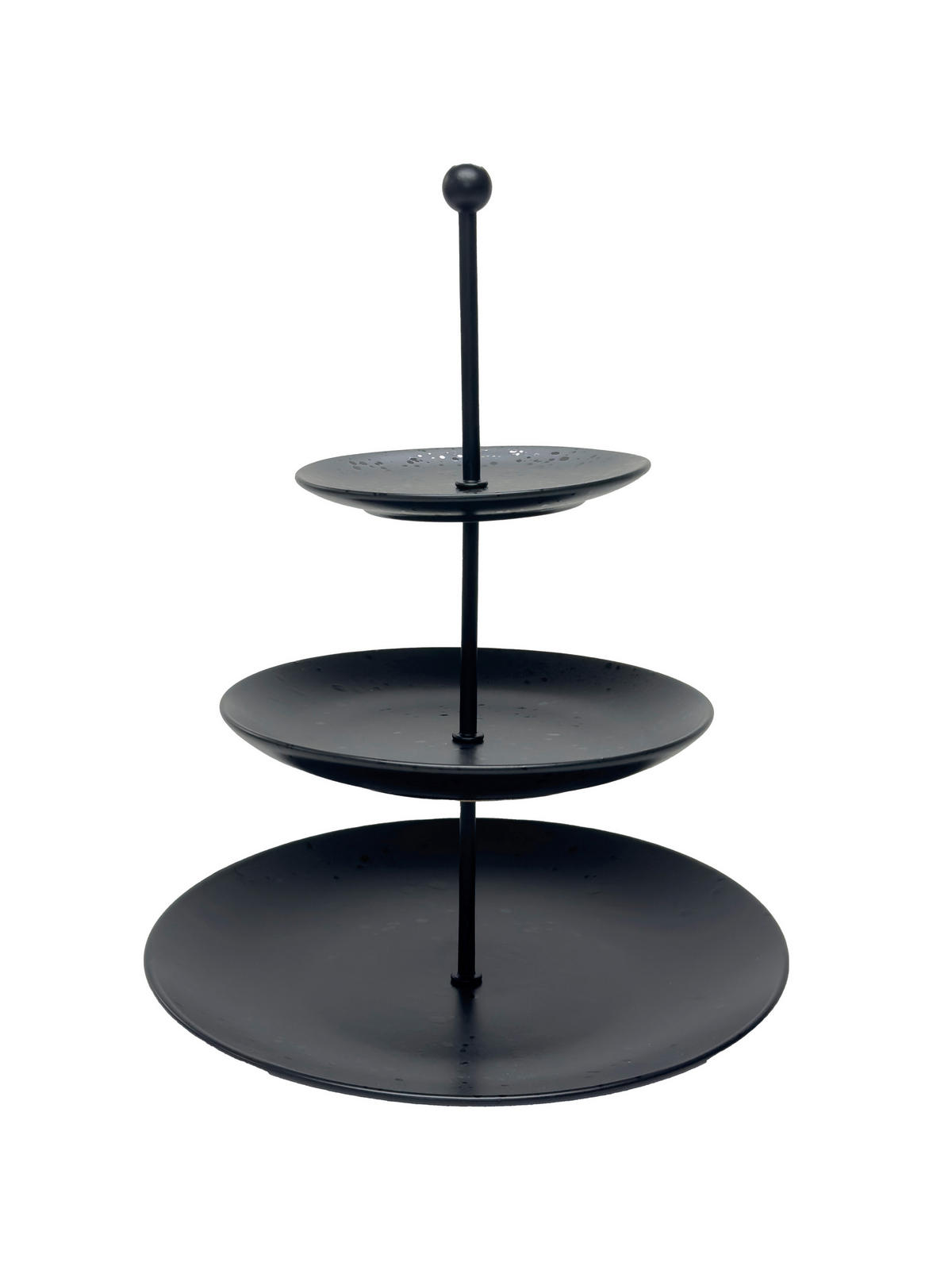 Kevoli  home Etagere mattschwarz Steingut 3 tlg. Etagere_Leon - mattschwarz (28,00/6,00/28,00cm) - Kevoli  home