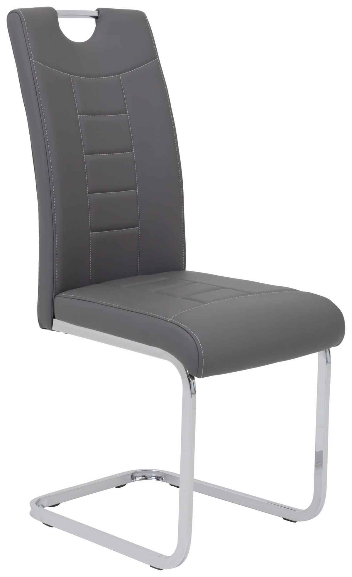 Schwingstuhl Ruby 2er Set grau Kunstleder B/H/T: ca. 44x103x60 cm Ruby 2er Set - grau (44,00/103,00/60,00cm) - Hela