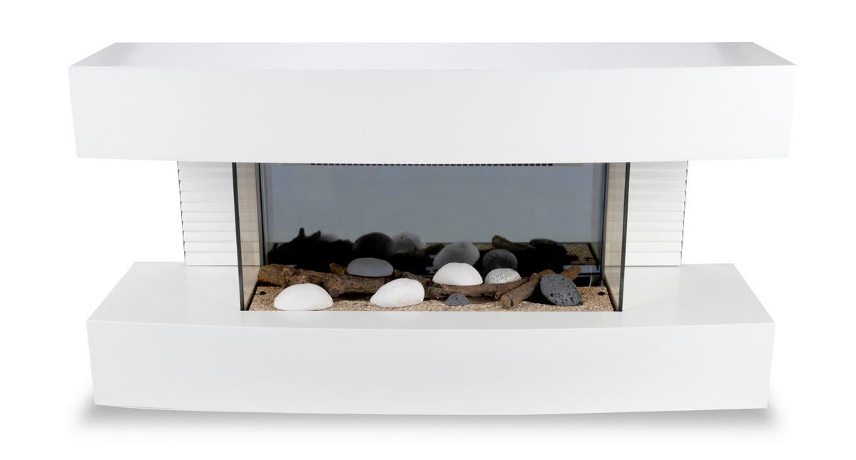 Elektrokamin weiß B/H/L: ca. 30x53,5x90,5 cm ca. 2000 W Elektrokamin_Toronto - weiß (90,50/30,00/53,50cm)