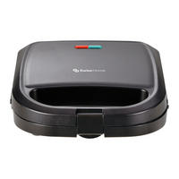 SWISS HOME Sandwichmaker schwarz Edelstahl B/H/L: ca. 11,5x24,5x24 cm PETIT - schwarz (24,00/11,50/24,50cm) - SWISS HOME