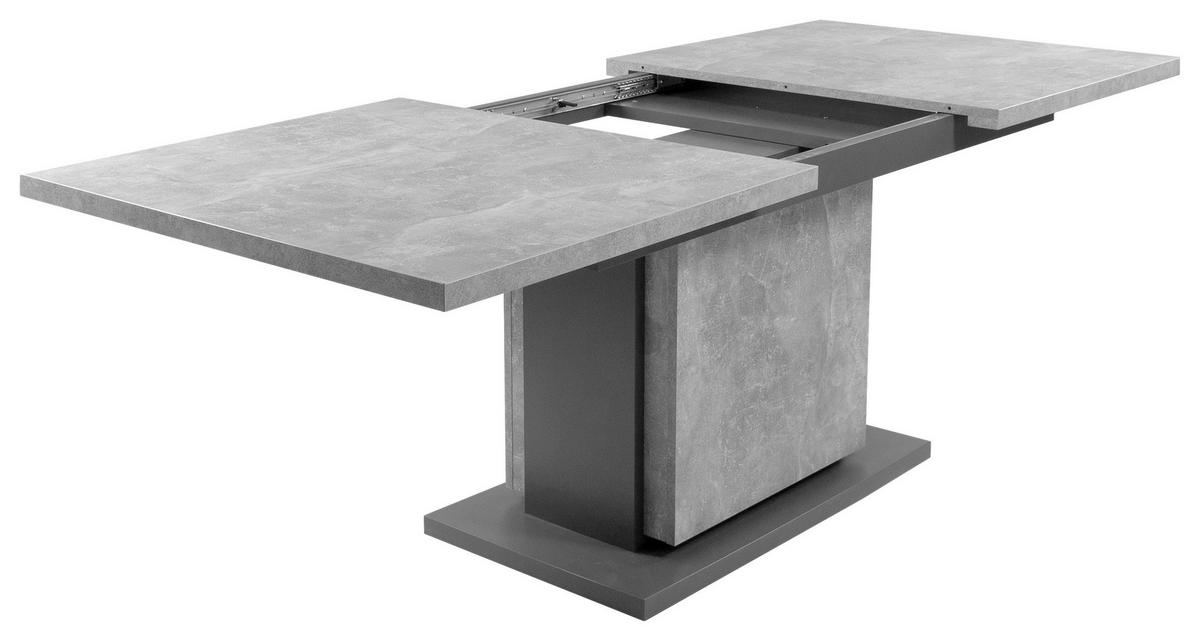 Tisch BRITTA Beton Optik anthrazit B/H/T: ca. 160x75x90 cm BRITTA - Beton/anthrazit (160,00/75,00/90,00cm) - byLIVING