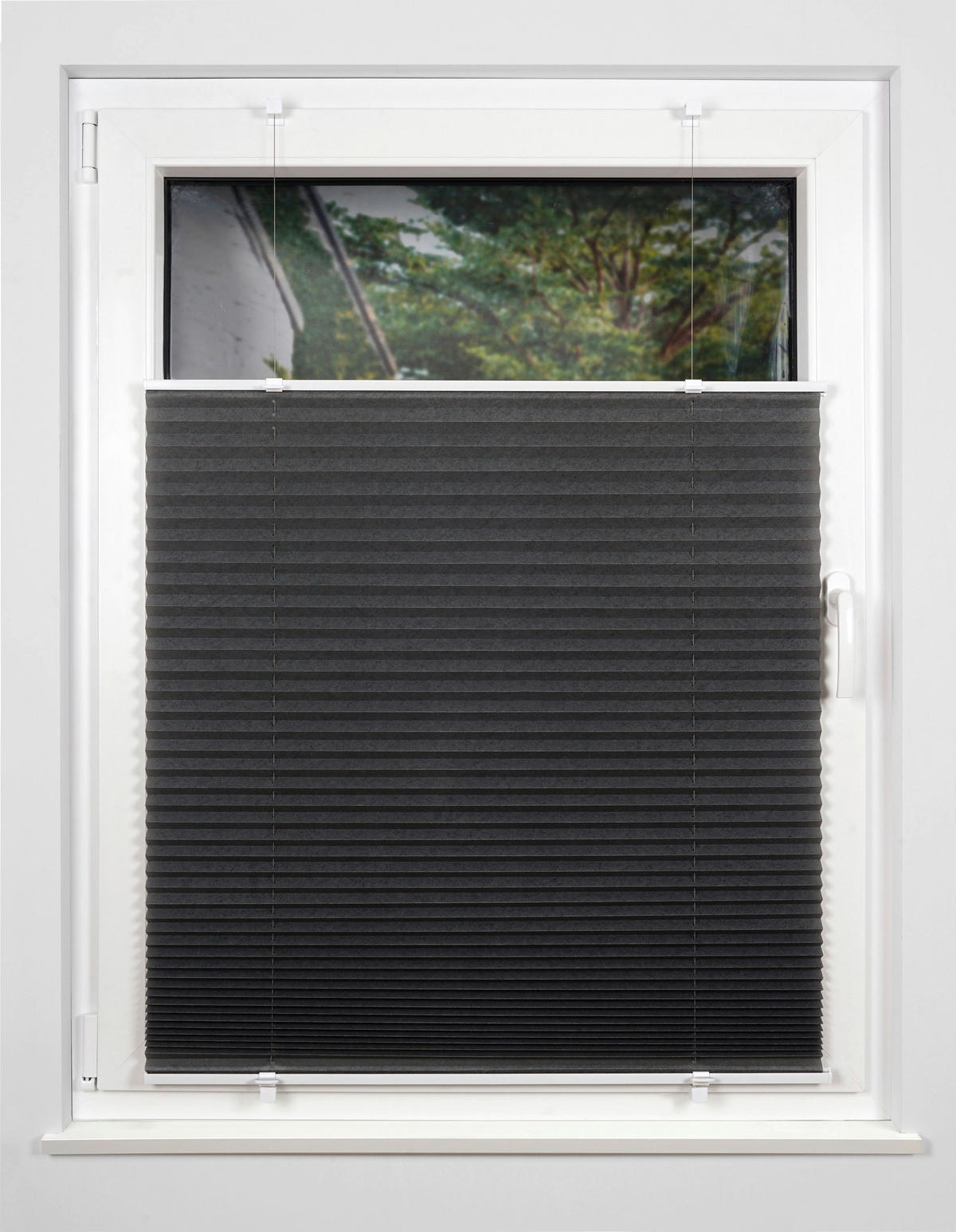Klemmplissee hellgrau B/L: ca. 60x130 cm Basic_Klemmplissee_Promo - hellgrau (60,00/130,00cm)
