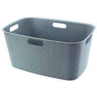 Curver Wäschekorb Softex blau B/H/L: ca. 37x27x57 cm Softex - blau (57,00/37,00/27,00cm) - Curver