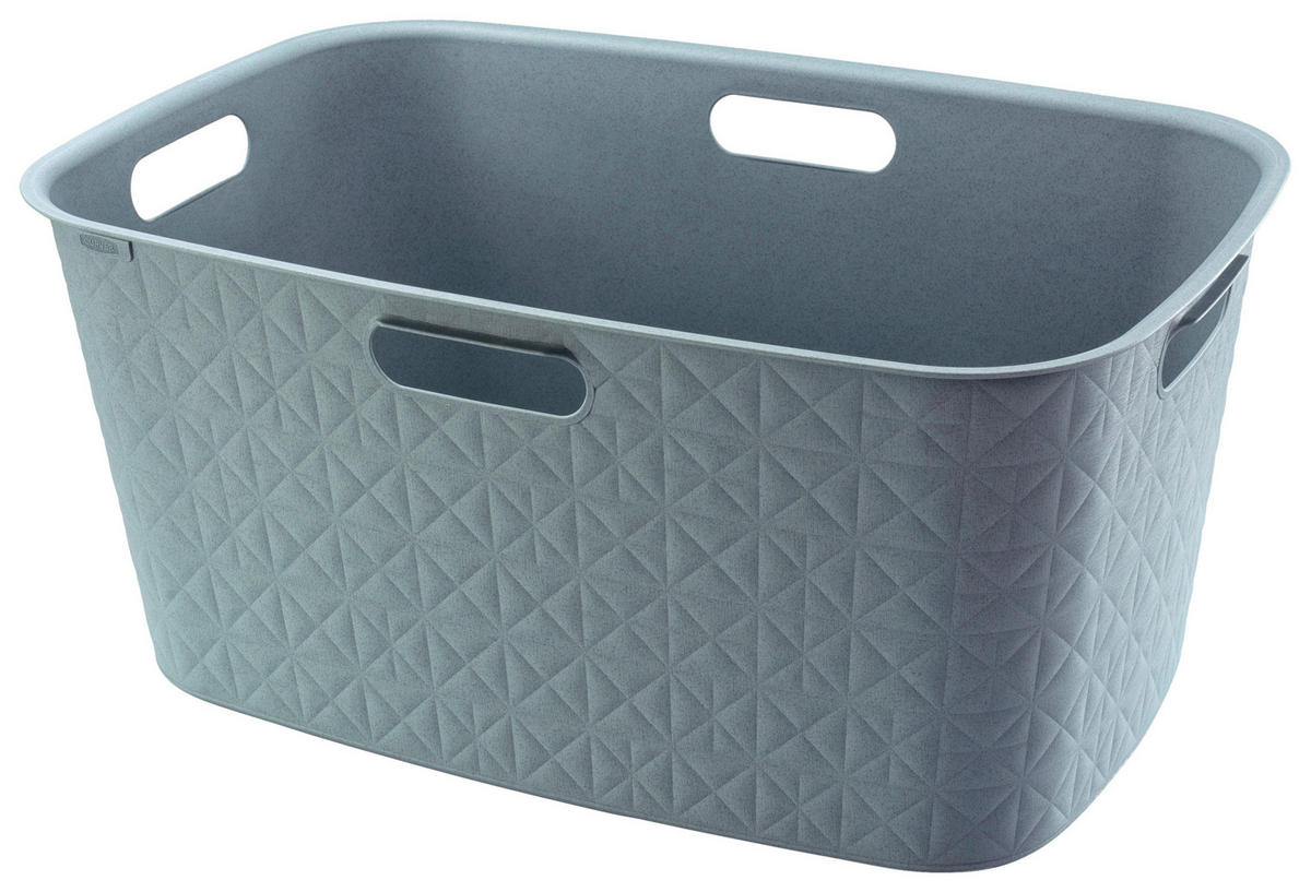 Curver Wäschekorb Softex blau B/H/L: ca. 37x27x57 cm Softex - blau (57,00/37,00/27,00cm) - Curver