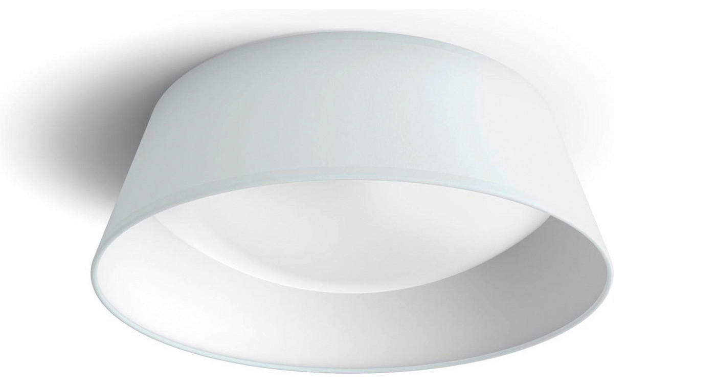 Philips Deckenleuchte weiß Stahl Kunststoff B/H/L/D: ca. 34x12x34x34 cm null 1 Brennstellen myLiving - weiß (34,00/34,00/12,00cm) - Philips