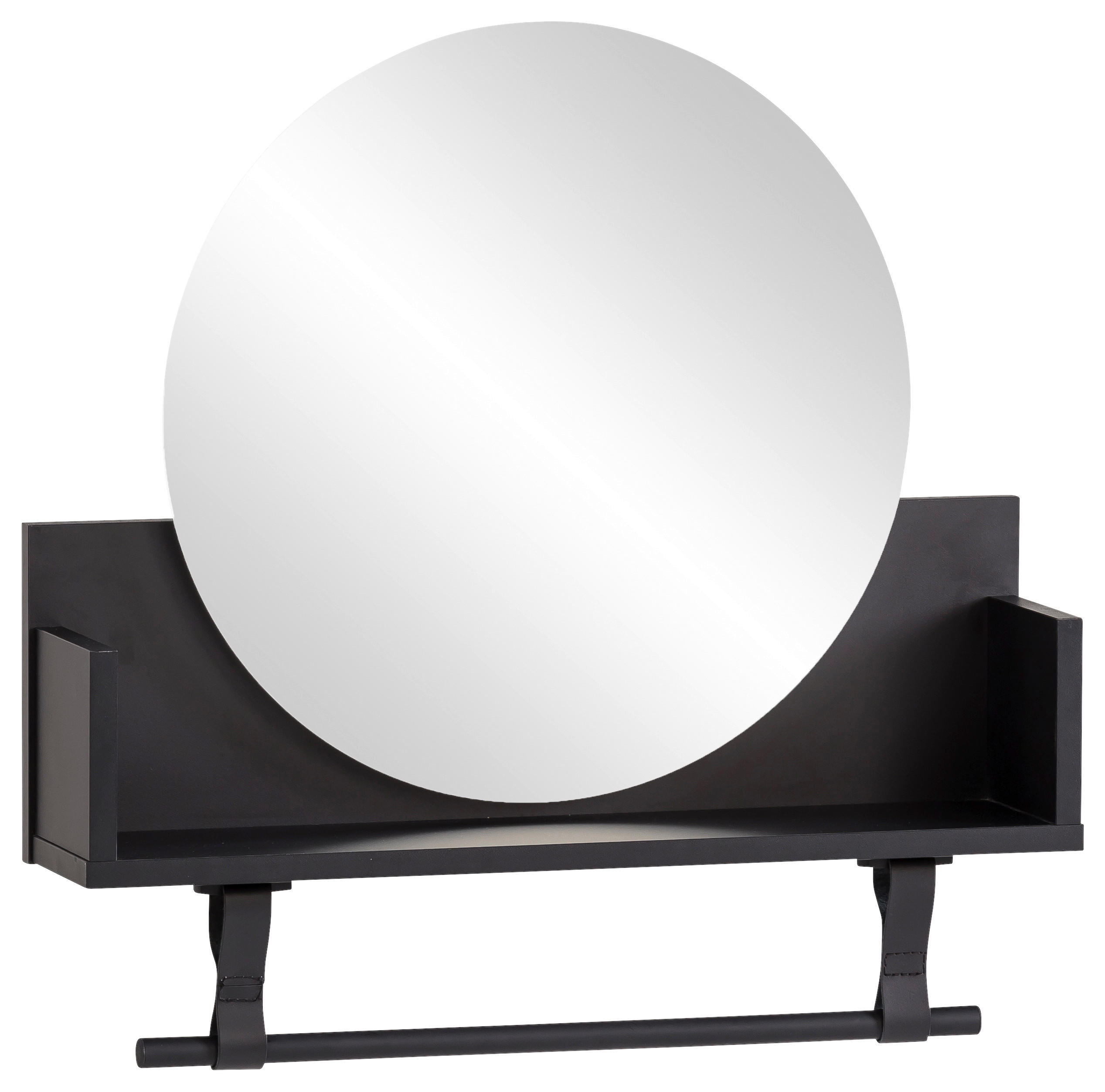 Regal Ella schwarz matt B/H/T: ca. 59,8x59x13,5 cm Ella - schwarz (59,80/59,00/13,50cm) - Möbelpartner