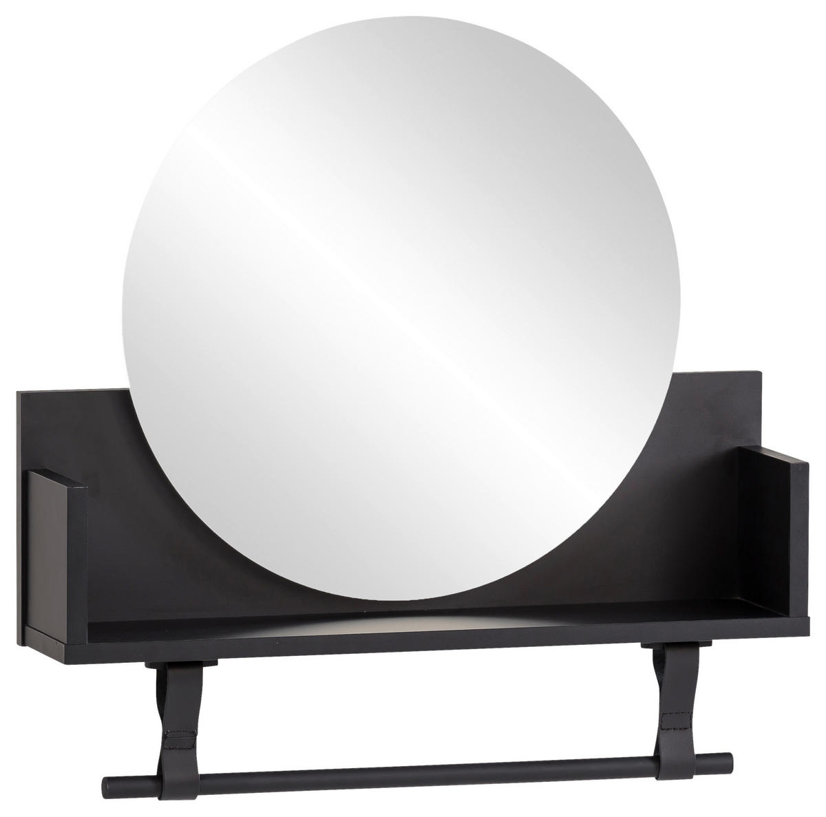 Regal Ella schwarz matt B/H/T: ca. 59,8x59x13,5 cm Ella - schwarz (59,80/59,00/13,50cm) - Möbelpartner