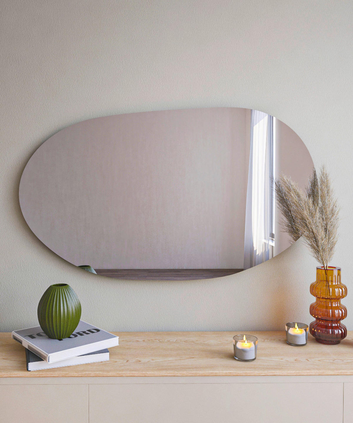 Wandspiegel Vanomi B/H/T: ca. 52x89x3,5 cm Vanomi - (52,00/89,00/3,50cm) - moebel17