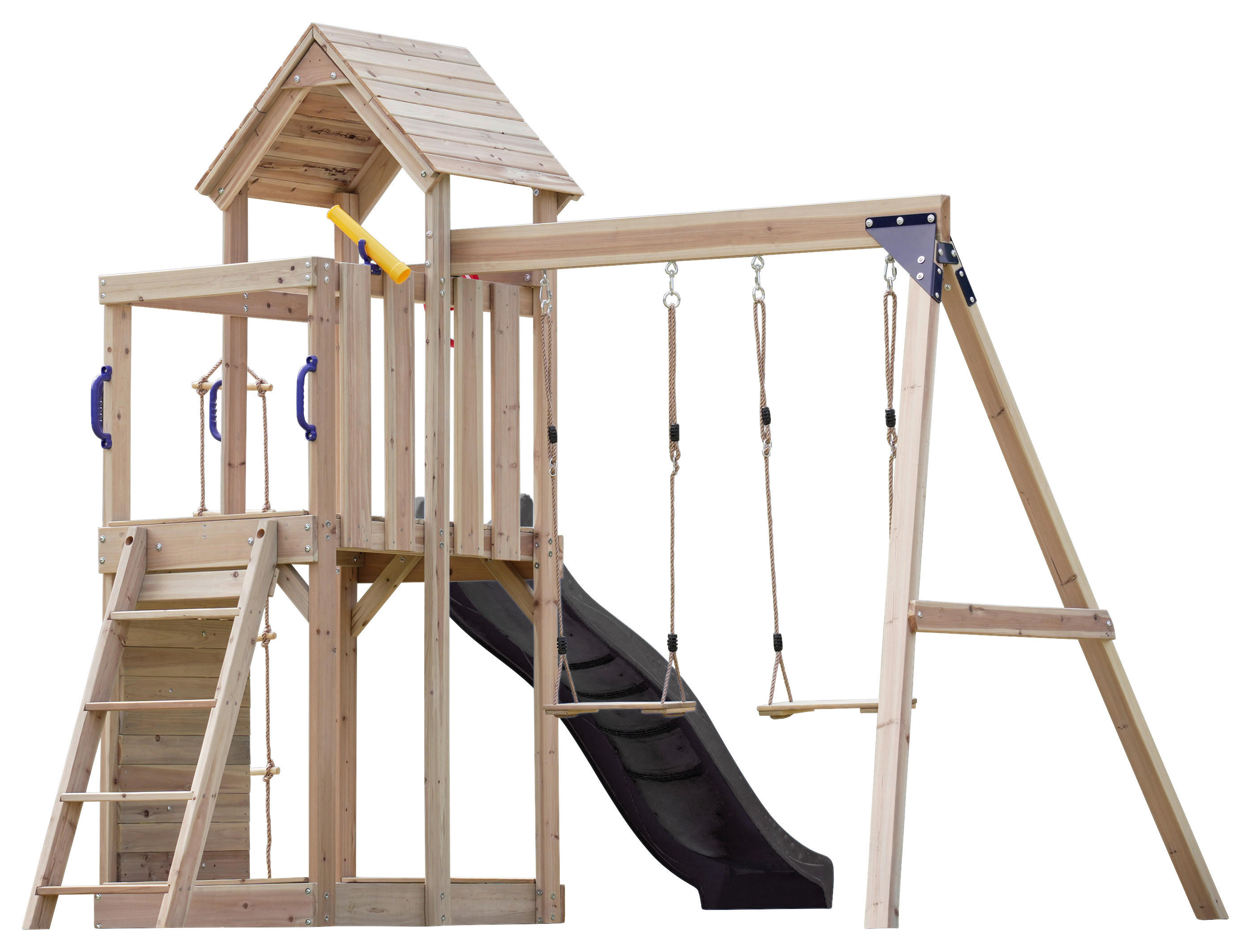 AXI Spielturm Moos braun B/H/L: ca. 342x267x375 cm Moos - braun/grau (375,00/342,00/267,00cm) - AXI