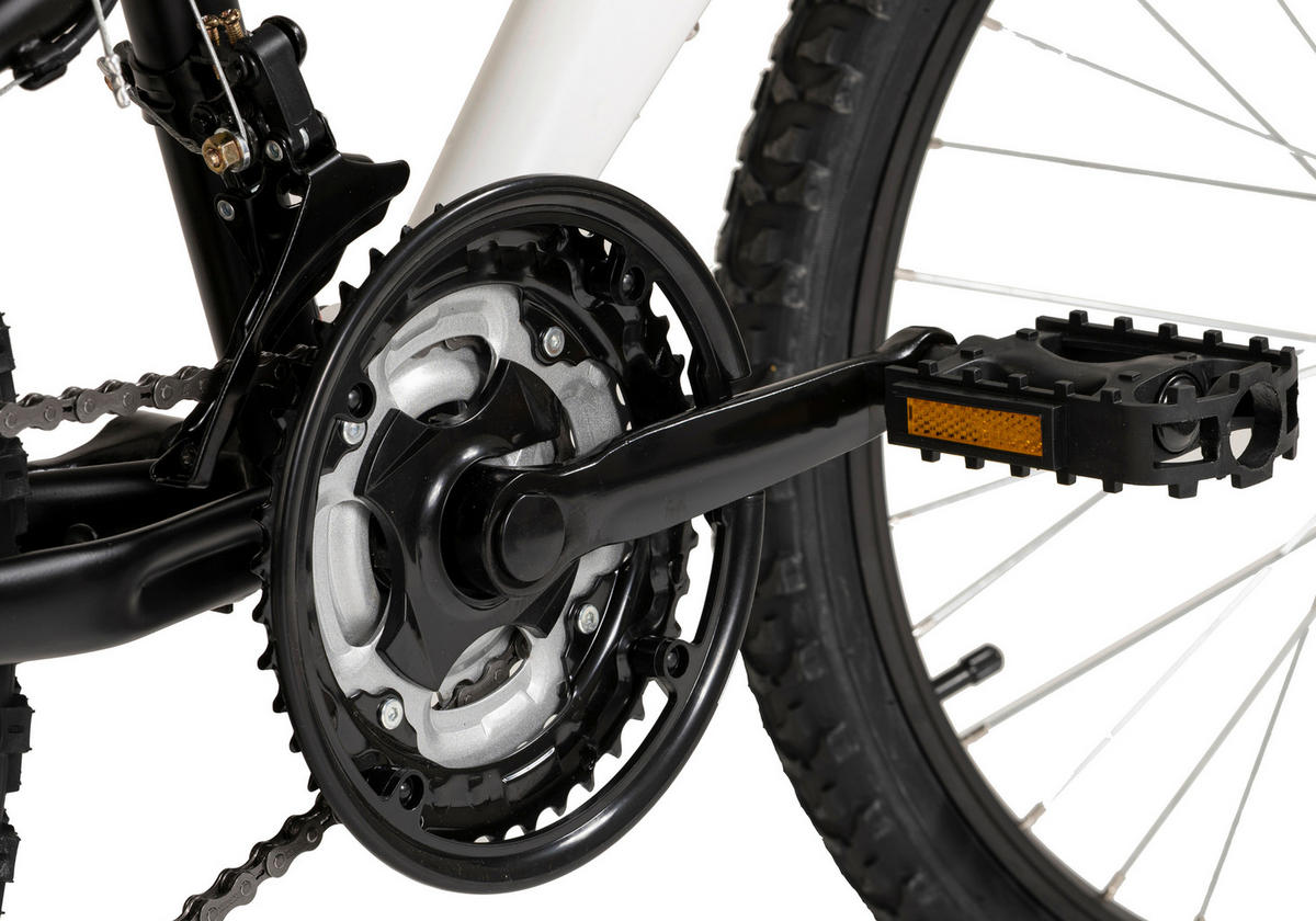 WYLD Kinder-Mountainbike Zodiac ZODIAC 24 Zoll Rahmenhöhe 38 cm 18 Gänge weiß weiß ca. 24 Zoll Zodiac - weiß - WYLD