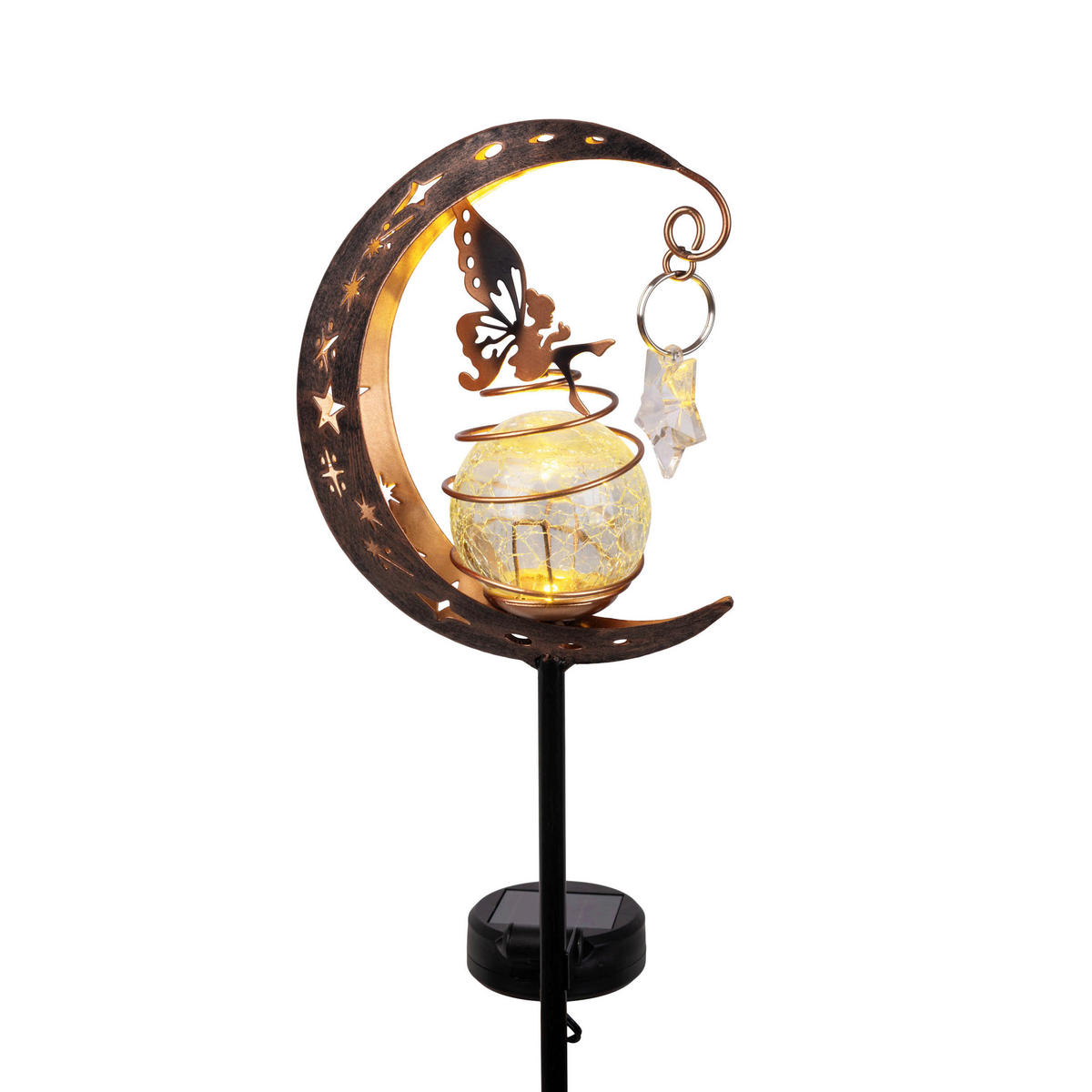 Außenleuchte schwarz Metall Glas B/H/T: ca. 13x84,5x6,5 cm FEE - schwarz (13,00/84,50/6,50cm) - Näve Leuchten
