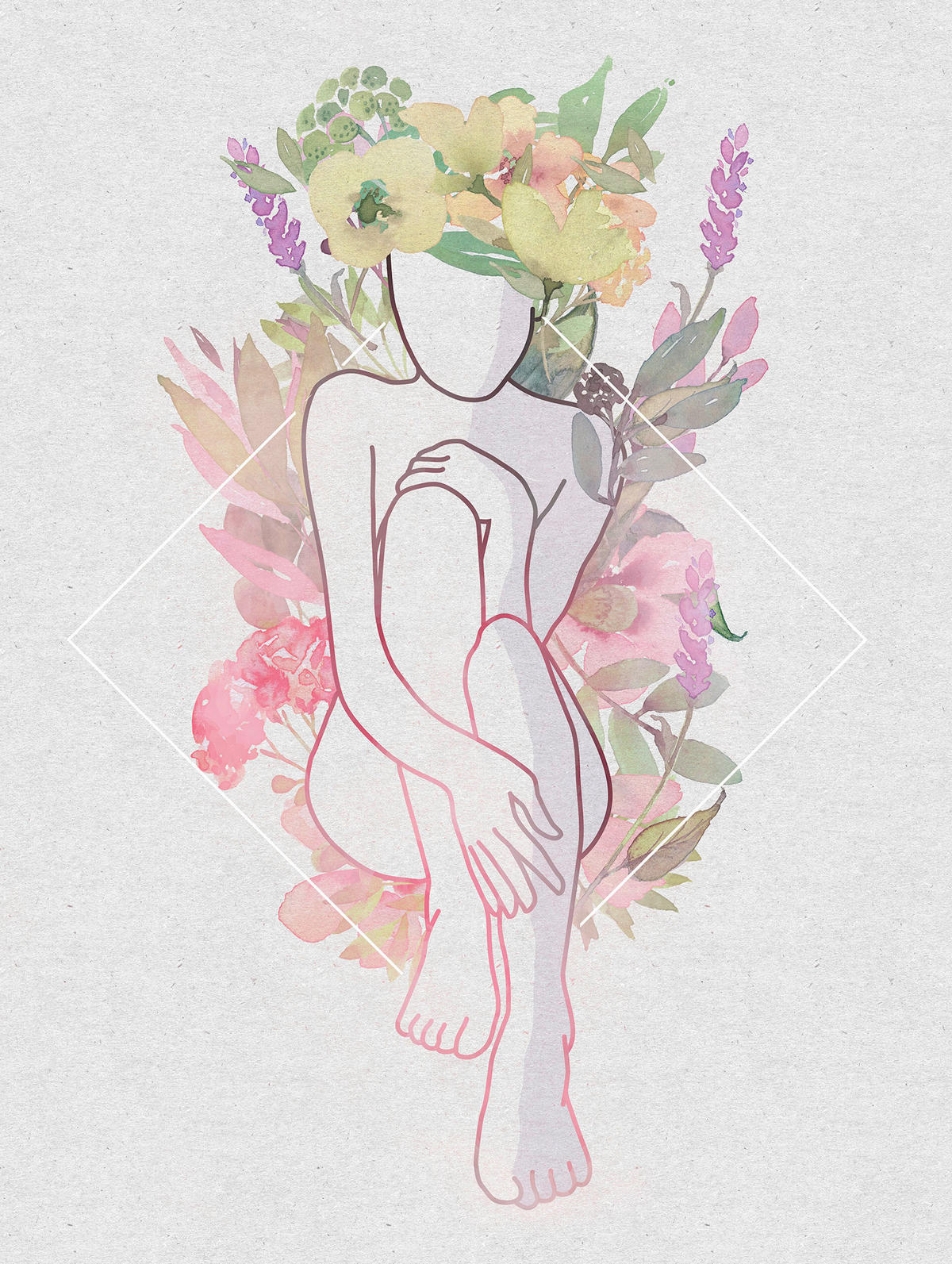 Komar Poster Bella Vita Blüten B/L: ca. 30x40 cm Bella Vita - (30,00/40,00cm) - Komar