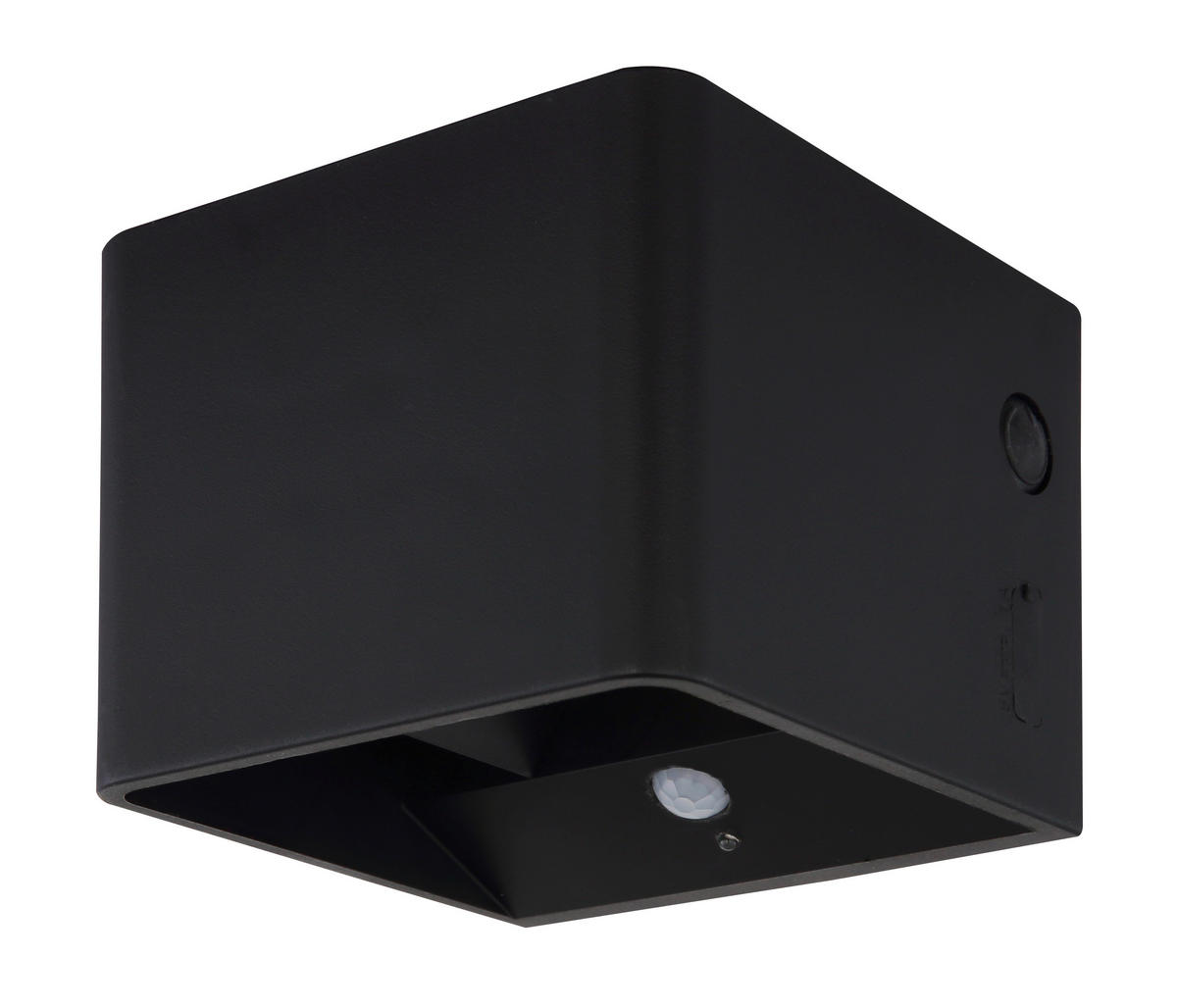 GLOBO LED-Wandleuchte klar mattschwarz PVC Kunststoff Metall B/H/L: ca. 10,1x8x10,2 cm 1 Brennstellen VERONIKA - klar/mattschwarz (10,20/10,10/8,00cm) - GLOBO