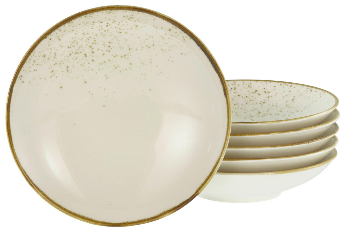 CreaTable Tellerset Nature Collection creme Steinzeug Nature Collection - creme - CreaTable