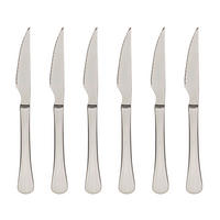 BERGNER Steakmesser MUNICH silber Edelstahl 6 tlg. MUNICH - silber (4,50/9,00/27,00cm) - BERGNER