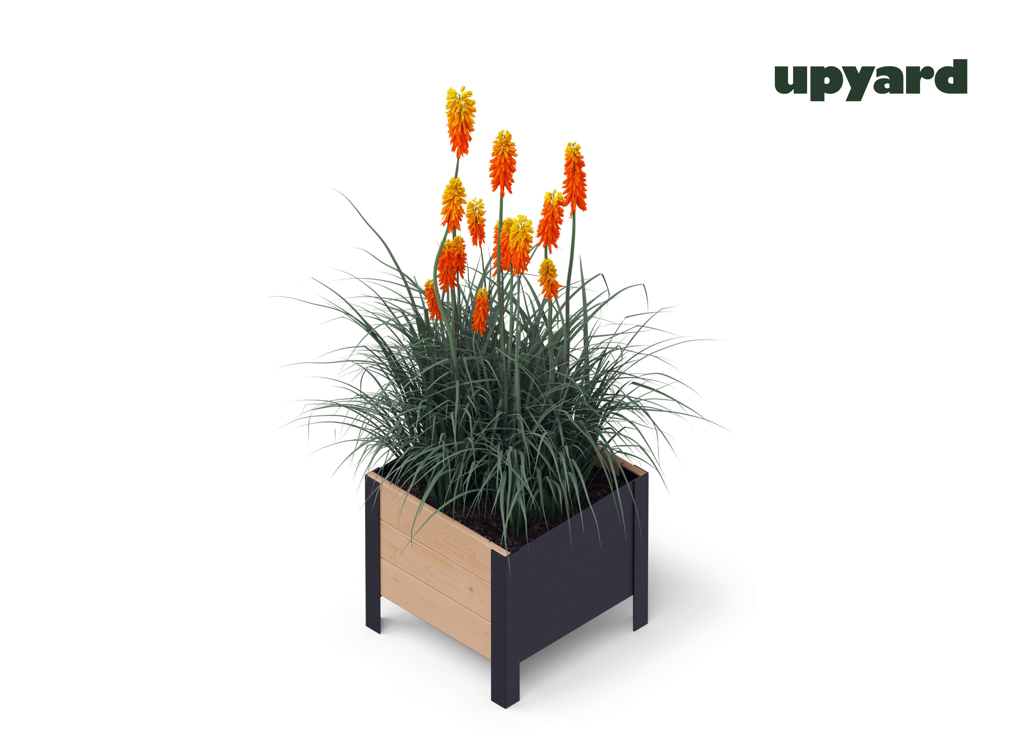 UPYARD Hochbeet MODERN braun Holz B/H/L: ca. 36x32x36 cm MODERN - braun (36,00/36,00/32,00cm) - UPYARD