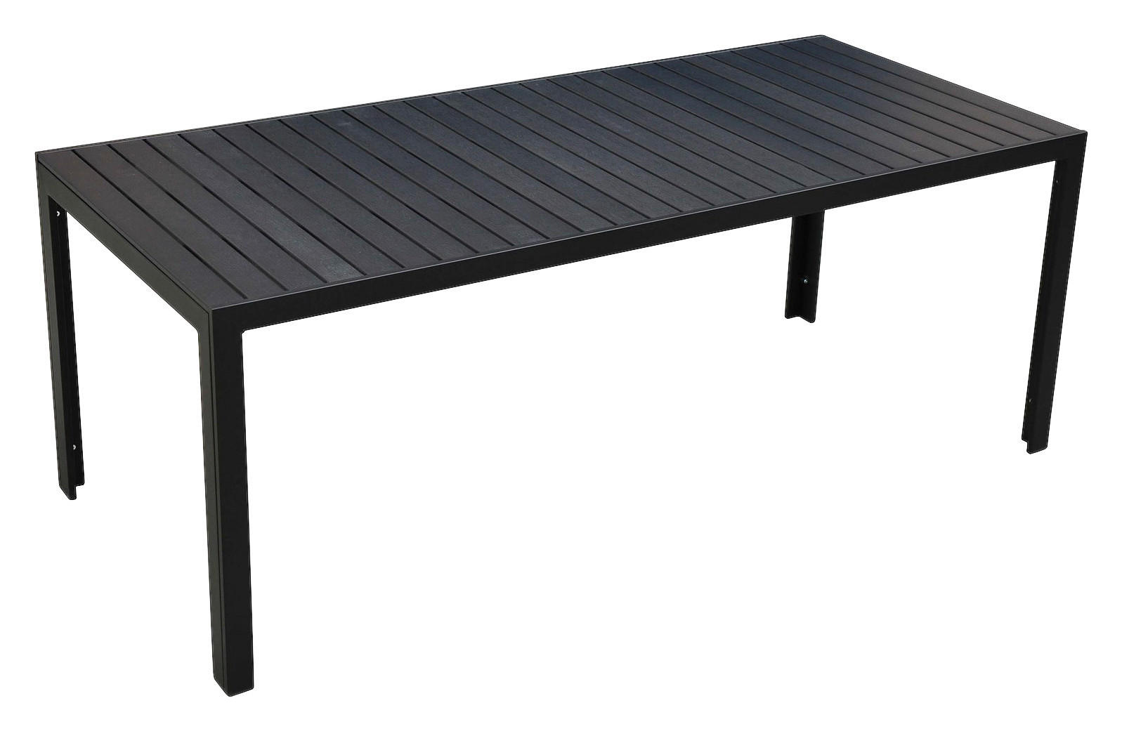 Outsunny Gartentisch schwarz Aluminium B/H/L: ca. 84,5x72x190 cm Gartentisch - schwarz (190,00/84,50/72,00cm) - Outsunny