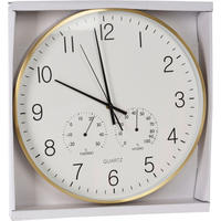 Wanduhr weiß Wanduhr_Dia Alu - gold/weiß