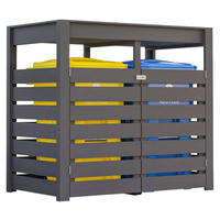 Karibu Mülltonnenbox Jerry Terragrau B/H/T: ca. 158x143x88 cm Jerry - Terragrau (158,00/143,00/88,00cm) - Karibu