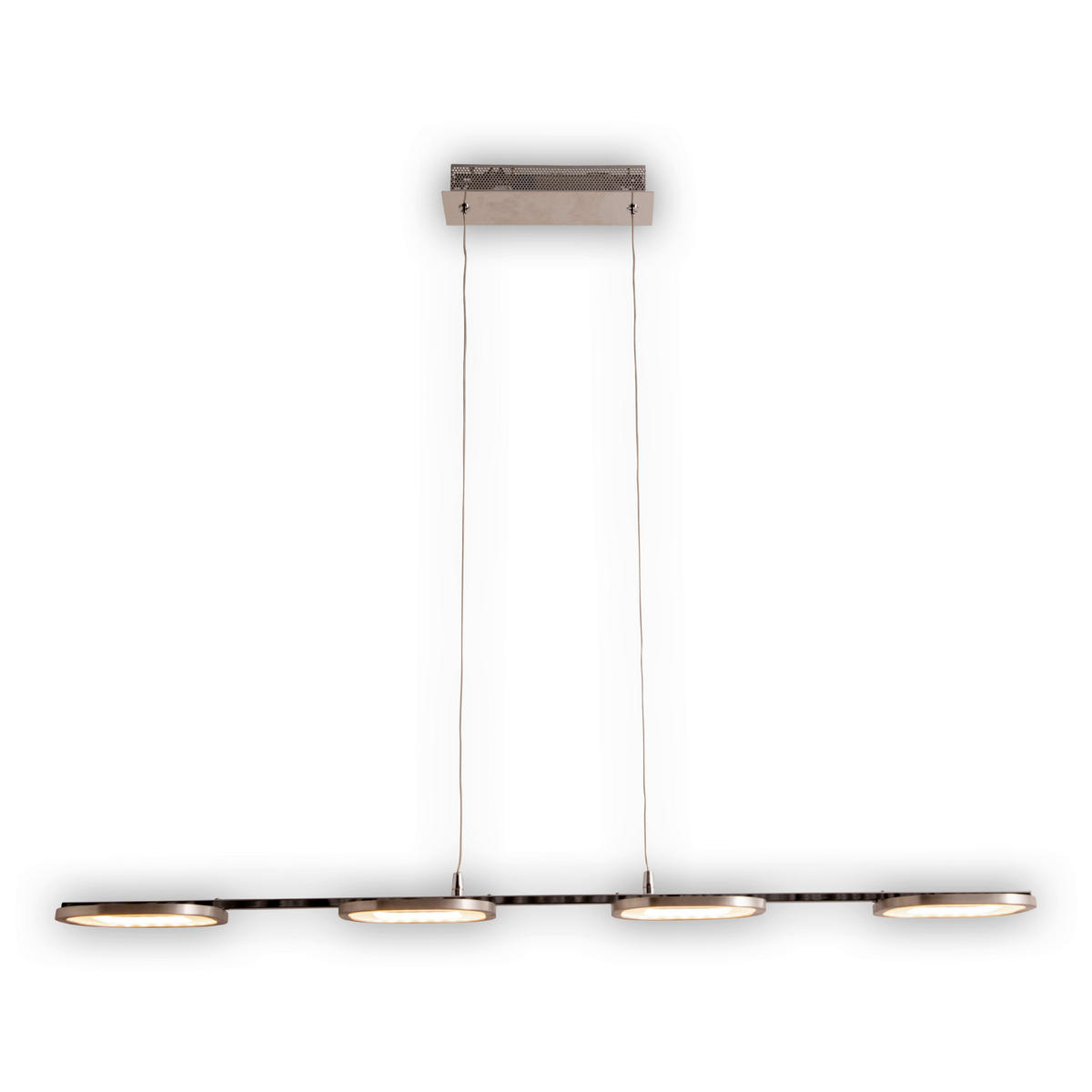 Näve Leuchten Pendelleuchte 7070342 stahlfarbig Kunststoff Metall B/H/T: ca. 16x150x100 cm null 4 Brennstellen Beam - stahlfarbig (16,00/150,00/100,00cm) - Näve Leuchten
