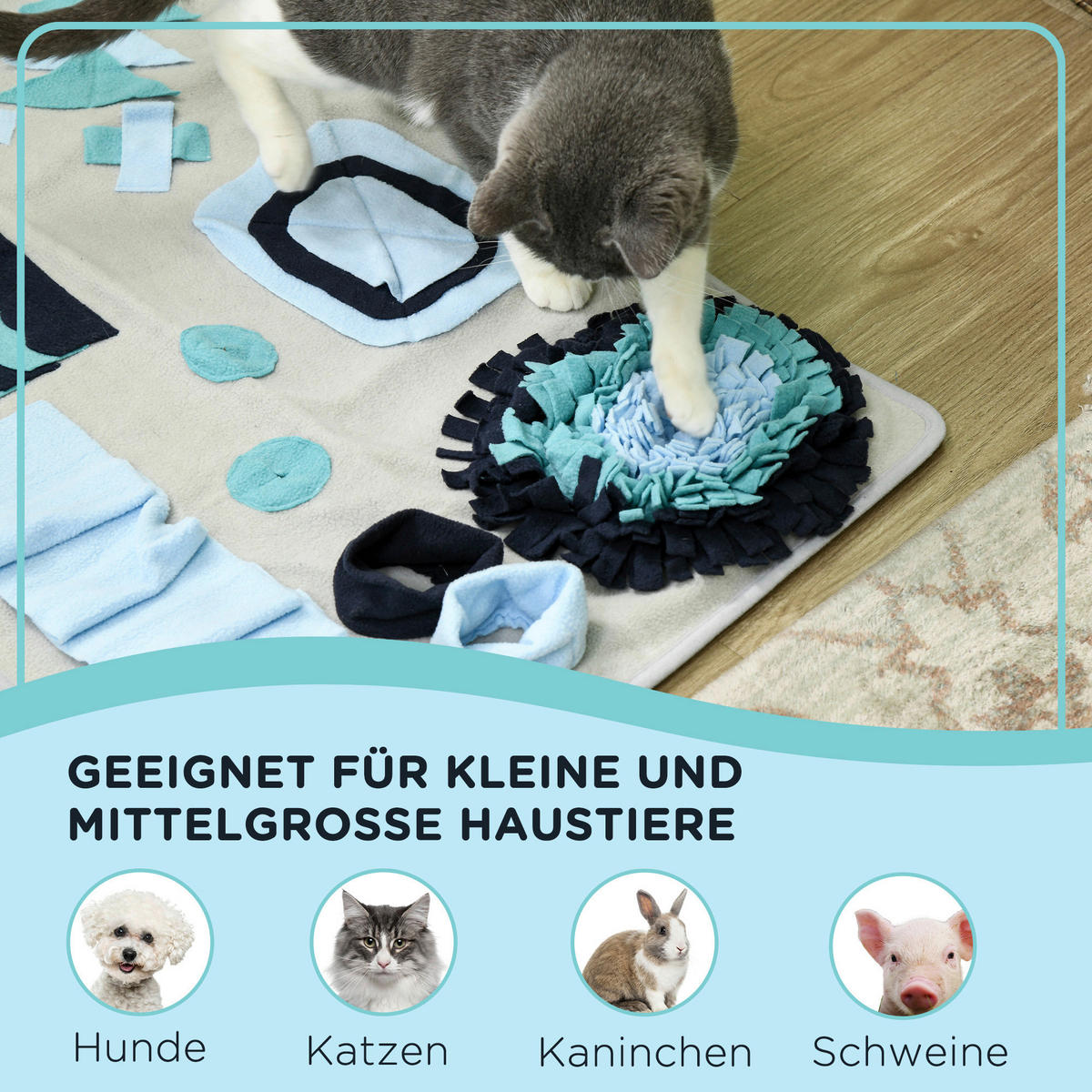 PawHut Haustier-Schnüffelmatte grau Polyester B/H/L: ca. 50x5x74 cm Haustier-Schnüffelmatte - grau (74,00/50,00/5,00cm) - PawHut