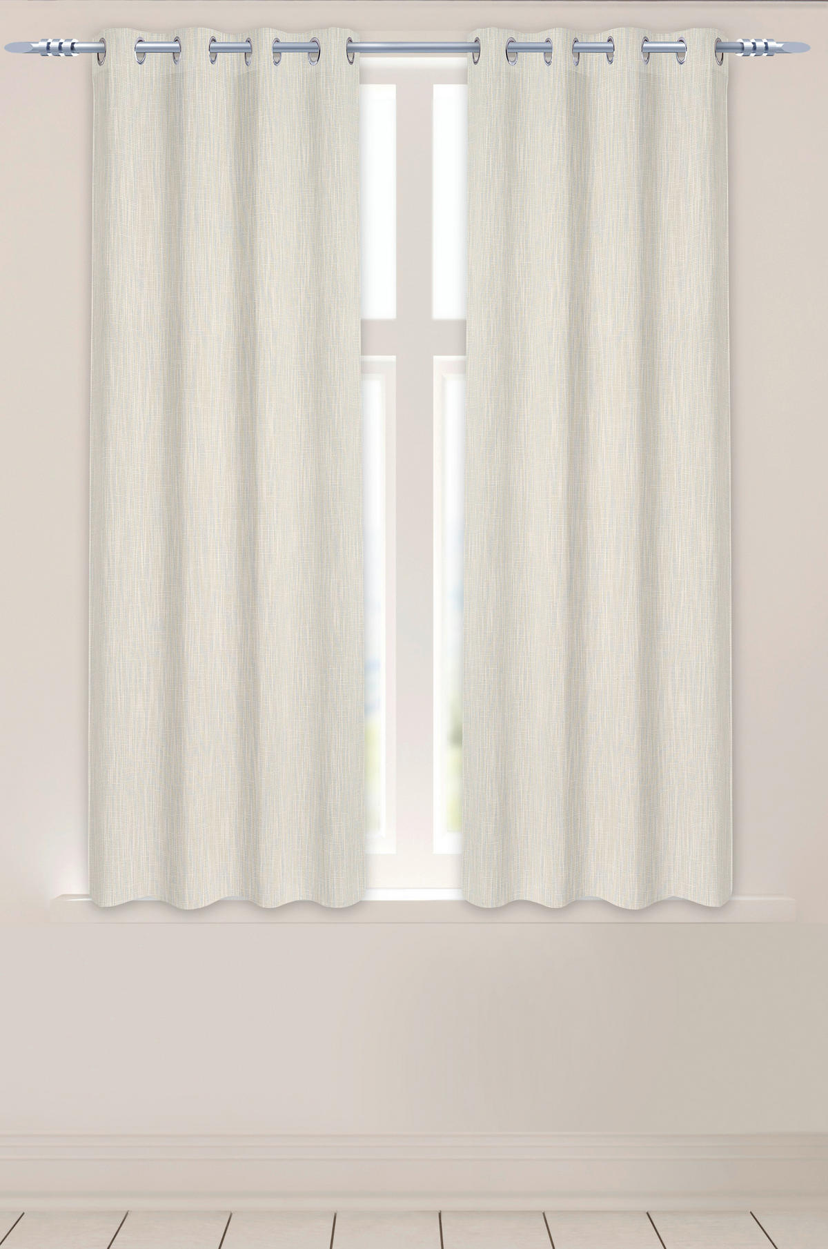 Ösenvorhang Savina stein B/L: ca. 140x175 cm Savina - stein (140,00/175,00cm)